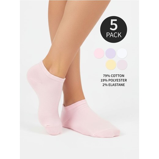Sinsay - Skarpetki w stylu basic 5 pack - wielobarwny ze sklepu Sinsay w kategorii Skarpetki dziecięce - zdjęcie 187266423