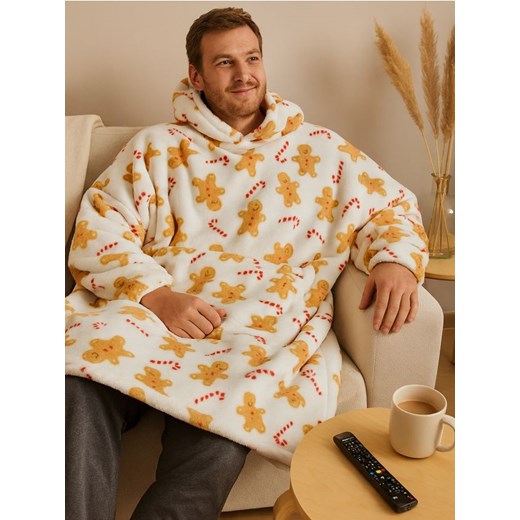 Sinsay - Bluza snuddie - brązowy - id: 830HO-82X - marki Sinsay - 187266501 Sinsay - Bluza snuddie - brązowy ze sklepu Sinsay w kategorii Bluzy męskie - zdjęcie 187266501