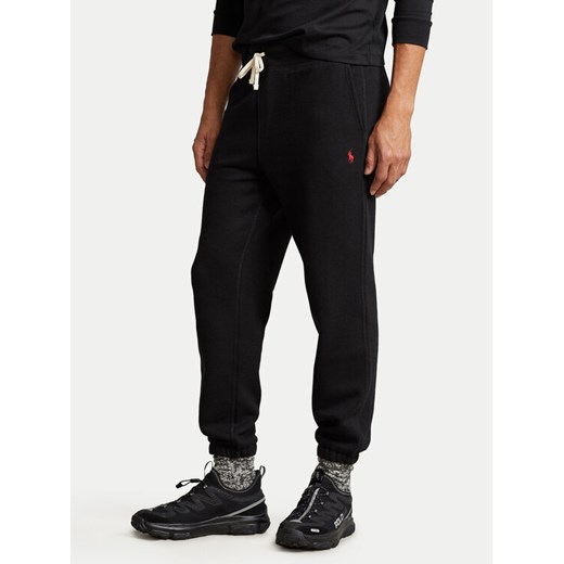 Polo Ralph Lauren Spodnie dresowe 710793939001 Czarny Relaxed Fit ze sklepu MODIVO w kategorii Spodnie męskie - zdjęcie 187267182