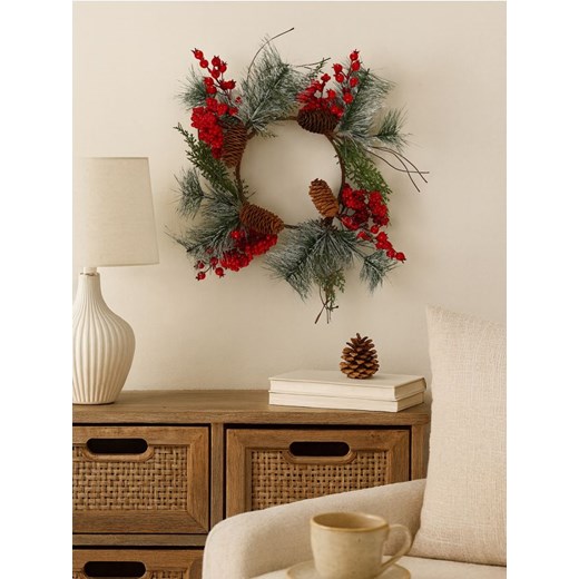 Sinsay - Świąteczny wieniec dekoracyjny - wielobarwny ze sklepu Sinsay w kategorii Dekoracje bożonarodzeniowe - zdjęcie 187267762
