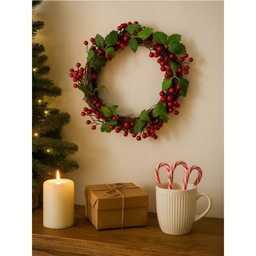 Sinsay - Wieniec dekoracyjny z motywem zimowym - wielobarwny ze sklepu Sinsay w kategorii Dekoracje bożonarodzeniowe - zdjęcie 187267763