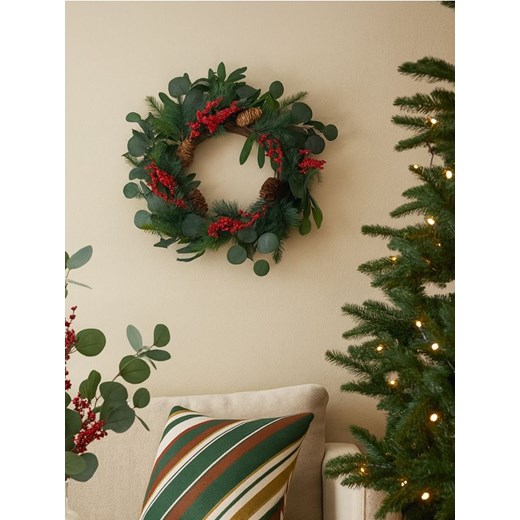 Sinsay - Świąteczny wieniec dekoracyjny - wielobarwny ze sklepu Sinsay w kategorii Dekoracje bożonarodzeniowe - zdjęcie 187267764