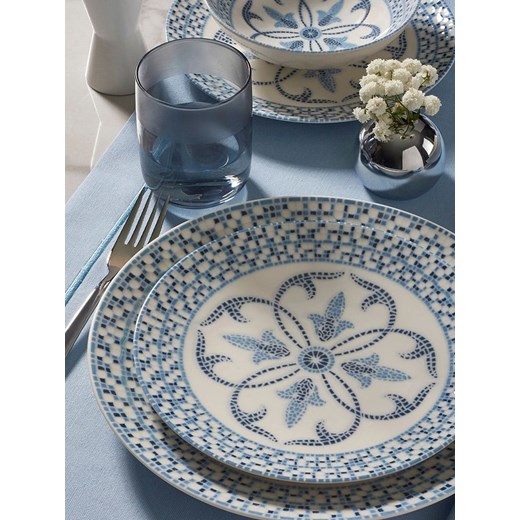 Hermia 24-częściowy zestaw w kolorze biało-niebieskim Hermia onesize promocyjna cena Limango Polska