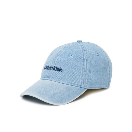 Czapka z daszkiem Calvin Klein Small Monogram LV04K5065G Niebieski ze sklepu eobuwie.pl w kategorii Czapki z daszkiem damskie - zdjęcie 187268261