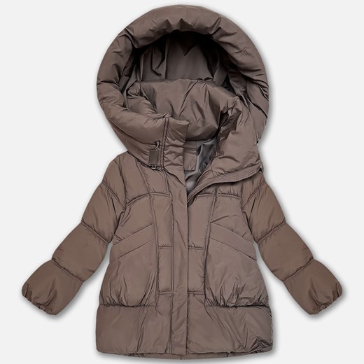 Puchowa damska kurtka oversize S'West jasny brązowy (B8539-48) - id: 25792 - marki Goodlookin.pl - 187268800 Puchowa damska kurtka oversize S'West jasny brązowy (B8539-48) ze sklepu goodlookin.pl w kategorii Kurtki damskie - zdjęcie 187268800