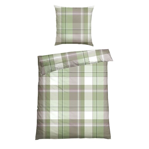 Schiesser Komplet pościeli renforcé "Ate" w kolorze zielono-białym - id: 16993341 - marki Schiesser - 187269200 Schiesser Komplet pościeli renforcé "Ate" w kolorze zielono-białym ze sklepu Limango Polska w kategorii Pościele - zdjęcie 187269200