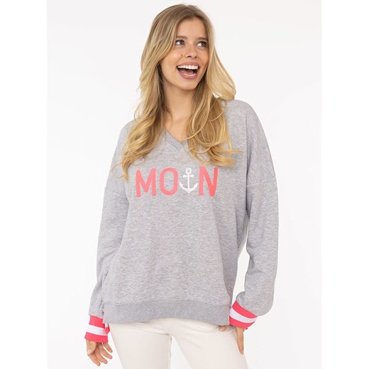 Zwillingsherz Bluza &quot;Rahel&quot; w kolorze szarym ze sklepu Limango Polska w kategorii Bluzy damskie - zdjęcie 187269260