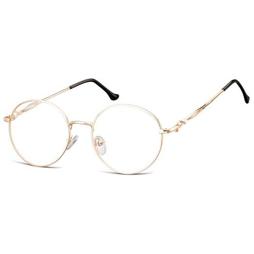 Okulary oprawki okrągłe zerówki metalowe korekcyjne L120C ze sklepu Stylion w kategorii Okulary korekcyjne damskie - zdjęcie 187269714