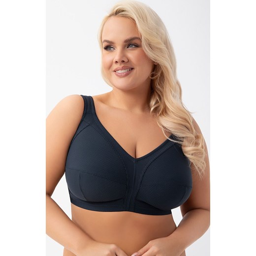 Gorsenia biustonosz miękki soft bez drutów granatowy K973 NELA, Kolor granatowy, Rozmiar 100B, Gorsenia ze sklepu Primodo w kategorii Biustonosze - zdjęcie 187271624
