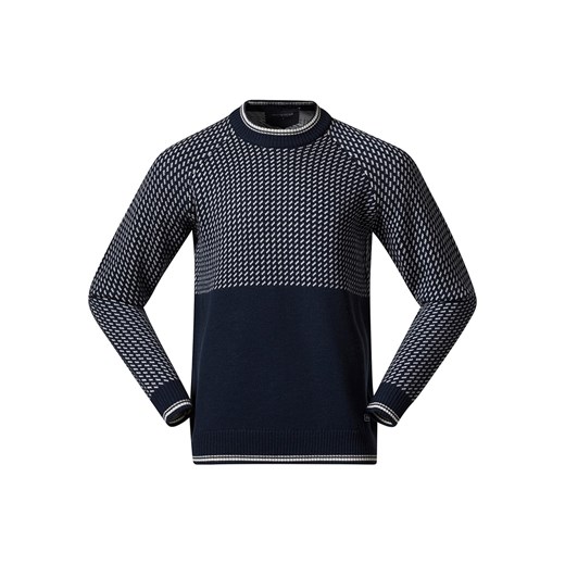 Bergans Wełniany sweter &quot;Alvdal&quot; w kolorze granatowo-kremowym ze sklepu Limango Polska w kategorii Swetry męskie - zdjęcie 187271692