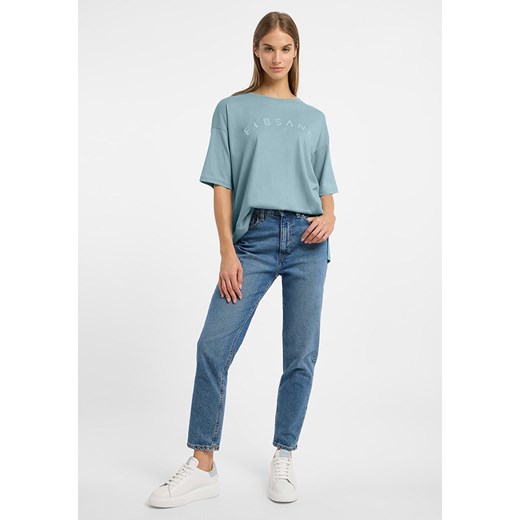 ELBSAND Koszulka &quot;Moa&quot; w kolorze błękitnym ze sklepu Limango Polska w kategorii Bluzki damskie - zdjęcie 187271820