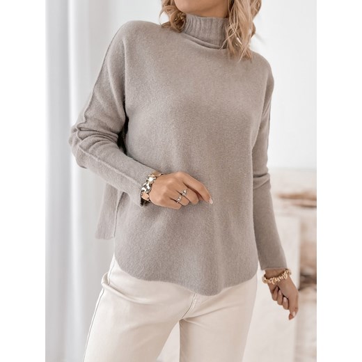 sweter darma ciemnobeżowy one size ONE SIZE UBRA