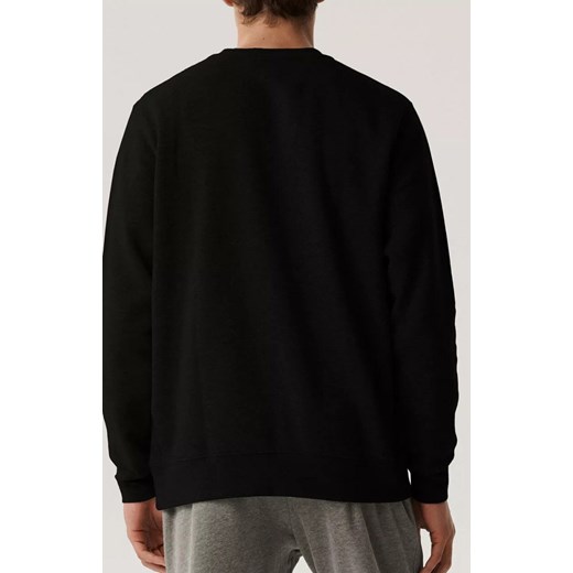Atlantic męska bluza HMT-002-CZARNY, Kolor czarny, Rozmiar L, ATLANTIC ze sklepu Intymna w kategorii Piżamy męskie - zdjęcie 187271974