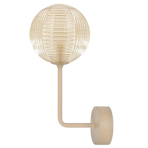 Szklany bursztunowy kinkiet G3-B11 ze sklepu Edinos.pl w kategorii Lampy ścienne - zdjęcie 187272141