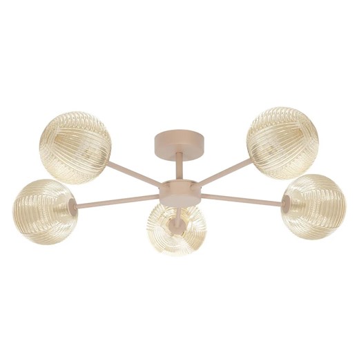 Pięcioramienna lampa sufitowa E7-T63 - id: 53663 - marki Lumes - 187272154 Pięcioramienna lampa sufitowa E7-T63 ze sklepu Edinos.pl w kategorii Lampy wiszące - zdjęcie 187272154