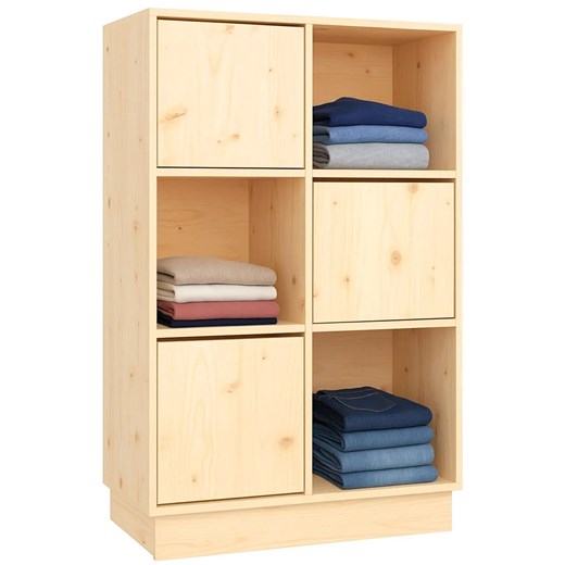 Drewniany regał na ubrania H0-E38 - id: 53670 - marki Elior - 187272183 Drewniany regał na ubrania H0-E38 ze sklepu Edinos.pl w kategorii Regały i witryny - zdjęcie 187272183