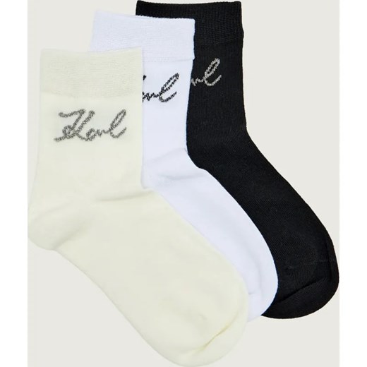 Karl Lagerfeld Skarpety 3-pack Signature Logo ze sklepu Gomez Fashion Store w kategorii Skarpetki damskie - zdjęcie 187272862
