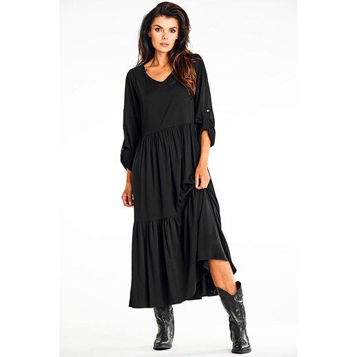 Awama Sukienka w kolorze czarnym S wyprzedaż Limango Polska
