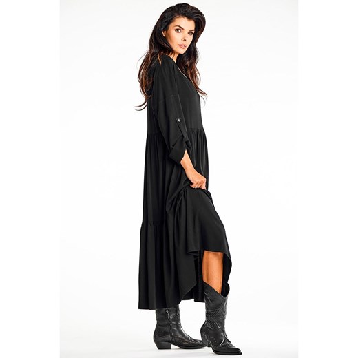 Awama Sukienka w kolorze czarnym S wyprzedaż Limango Polska