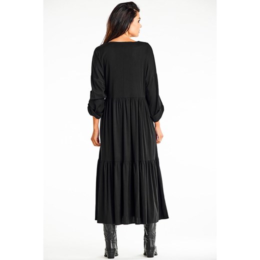Awama Sukienka w kolorze czarnym S Limango Polska promocyjna cena