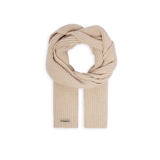 Pinko Szalik Talpa 04490 A1CH Beżowy ze sklepu MODIVO w kategorii Szaliki i chusty damskie - zdjęcie 187273353