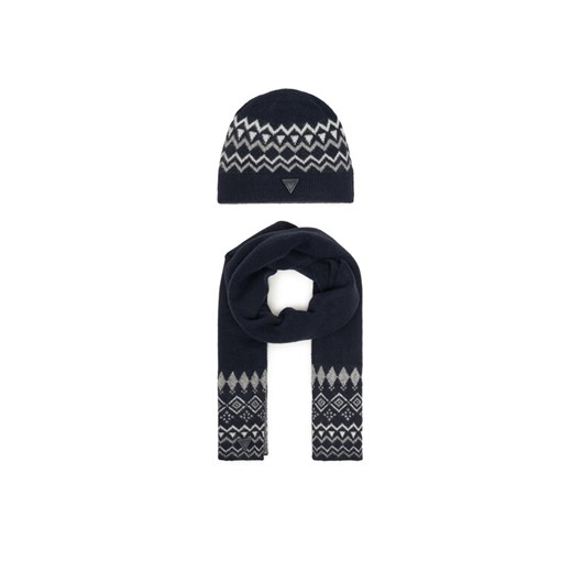 Guess Czapka M4PZ60 Z3LQ0 Granatowy ze sklepu MODIVO w kategorii Czapki zimowe męskie - zdjęcie 187273371