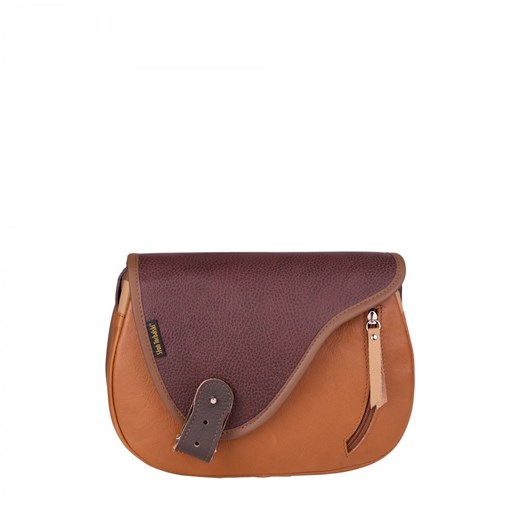 brązowa torebka damska skórzana Mouse na ramię ze sklepu Słoń Torbalski w kategorii Listonoszki - zdjęcie 187273662