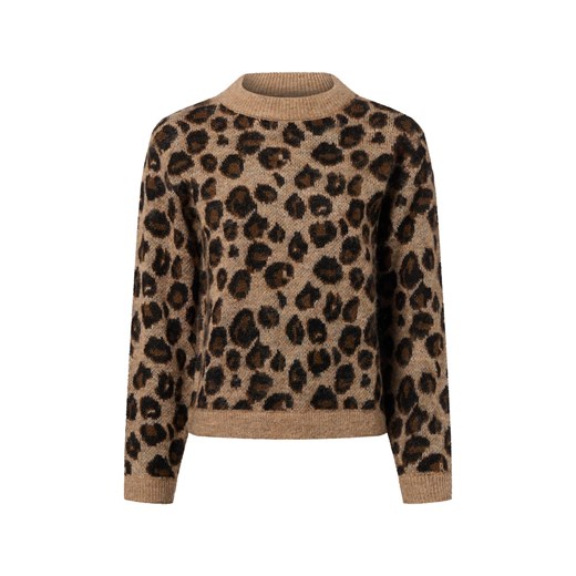 Marie Lund Damski sweter z dzianiny z wełną i moherem Kobiety Wełna brązowy wzorzysty - id: 791061-0001-09900 - marki Marie Lund - 187273692 Marie Lund Damski sweter z dzianiny z wełną i moherem Kobiety Wełna brązowy wzorzysty ze sklepu vangraaf w kategorii Swetry damskie - zdjęcie 187273692