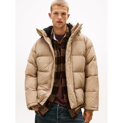 Tommy Jeans Męska kurtka puchowa Mężczyźni Sztuczne włókno taupe jednolity - id: 780005-0001-09900 - marki Tommy Jeans - 187273703 Tommy Jeans Męska kurtka puchowa Mężczyźni Sztuczne włókno taupe jednolity ze sklepu vangraaf w kategorii Kurtki męskie - zdjęcie 187273703