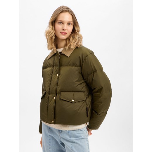 Marc O'Polo Damska kurtka puchowa Kobiety Sztuczne włókno khaki jednolity - id: 781355-0001-00340 - marki Marc O'Polo - 187273731 Marc O'Polo Damska kurtka puchowa Kobiety Sztuczne włókno khaki jednolity ze sklepu vangraaf w kategorii Kurtki damskie - zdjęcie 187273731