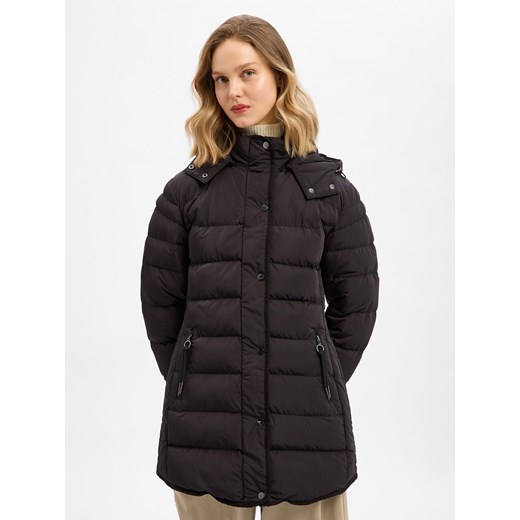 Marie Lund Damska kurtka pikowana Kobiety czarny jednolity ze sklepu vangraaf w kategorii Kurtki damskie - zdjęcie 187273742