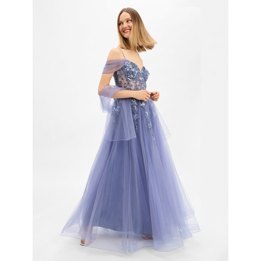 Unique Damska sukienka wieczorowa Kobiety indygo jednolity - id: 797864-0001-00320 - marki Unique - 187273752 Unique Damska sukienka wieczorowa Kobiety indygo jednolity ze sklepu vangraaf w kategorii Sukienki - zdjęcie 187273752