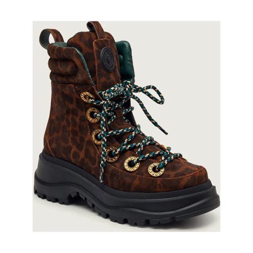 Kurt Geiger Botki na platformie KENSINGTON HIKER | zamsz ze sklepu Gomez Fashion Store w kategorii Botki - zdjęcie 187273952