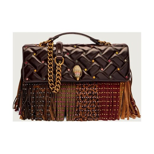 Kurt Geiger Skórzana torebka na ramię KENSINGTON FRINGE ze sklepu Gomez Fashion Store w kategorii Listonoszki - zdjęcie 187273961