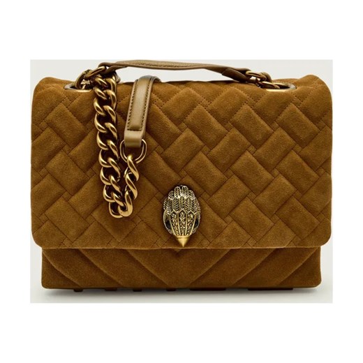 Kurt Geiger Torebka na ramię LARGE KENSINGTON | zamsz ze sklepu Gomez Fashion Store w kategorii Torebki damskie - zdjęcie 187273962