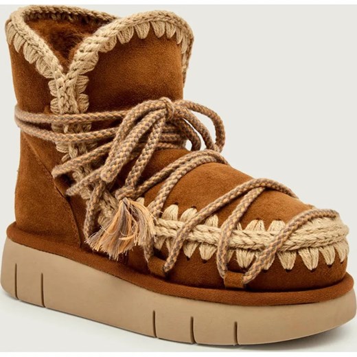 MOU Śniegowce Bounce boot Scoubidou | zamsz ze sklepu Gomez Fashion Store w kategorii Śniegowce damskie - zdjęcie 187274063