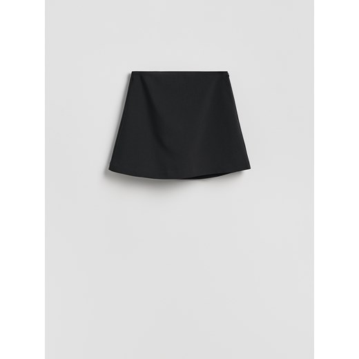 Reserved - Spódnico-szorty z dodatkiem wiskozy - czarny ze sklepu Reserved w kategorii Szorty - zdjęcie 187275422