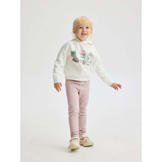 Reserved - Ocieplane legginsy - fioletowy ze sklepu Reserved w kategorii Spodnie dziewczęce - zdjęcie 187275590