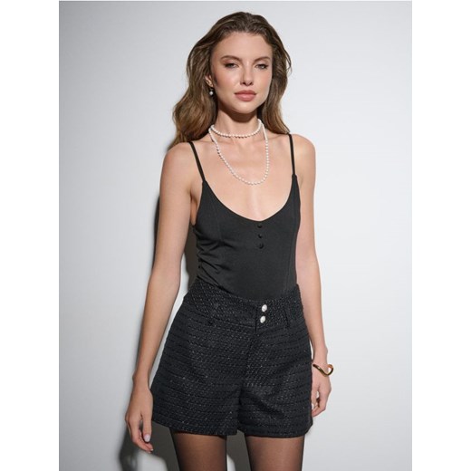 Sinsay - Szorty slim - czarny - id: 149HC-99X - marki Sinsay - 187276264 Sinsay - Szorty slim - czarny ze sklepu Sinsay w kategorii Szorty - zdjęcie 187276264