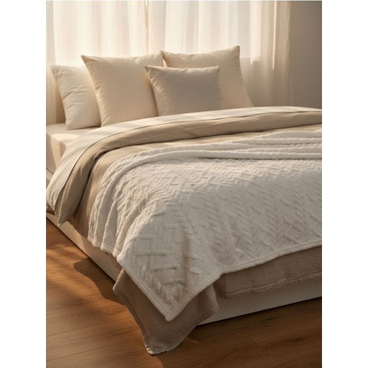 Sinsay - Narzuta na łóżko - kremowy ze sklepu Sinsay w kategorii Narzuty i kapy - zdjęcie 187276273