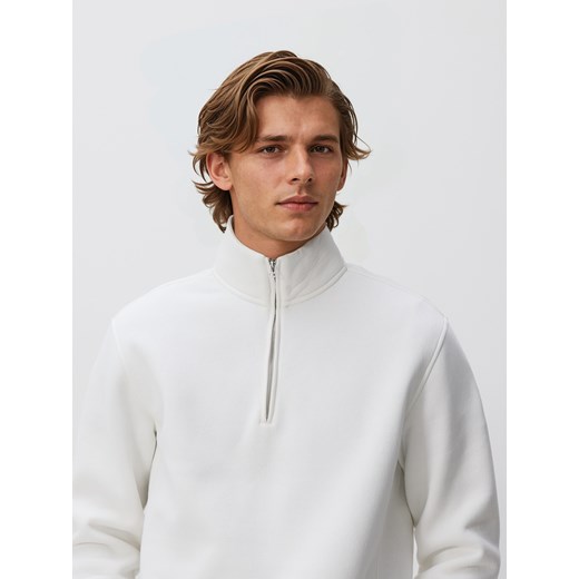 Reserved - Bluza ze stójką - złamana biel - id: 6929H-01X - marki Reserved - 187276891 Reserved - Bluza ze stójką - złamana biel ze sklepu Reserved w kategorii Bluzy męskie - zdjęcie 187276891