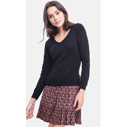 ASSUILI Sweter w kolorze czarnym ze sklepu Limango Polska w kategorii Swetry damskie - zdjęcie 187277620