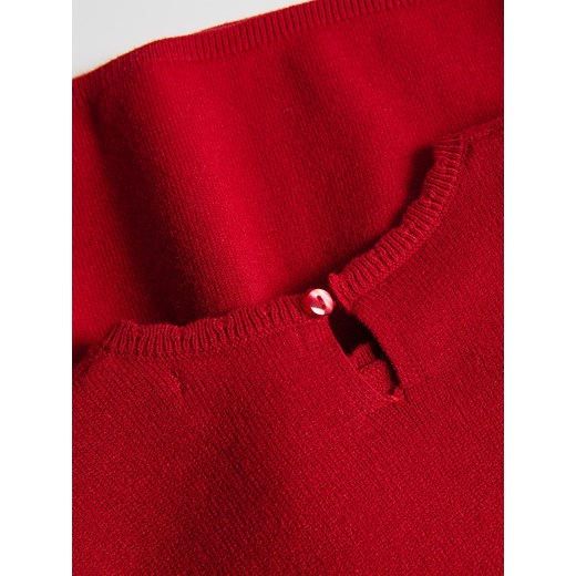 Reserved - Dzianinowa sukienka z kokardkami - czerwony Reserved 5-2 lata) Reserved