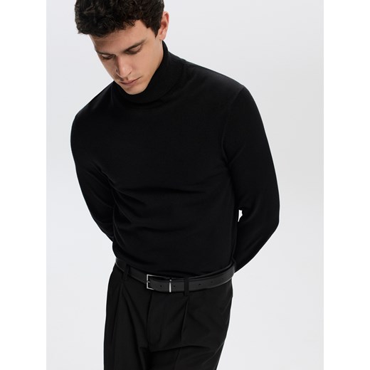 Reserved - Pasek z łączonych materiałów - czarny ze sklepu Reserved w kategorii Paski męskie - zdjęcie 187278462