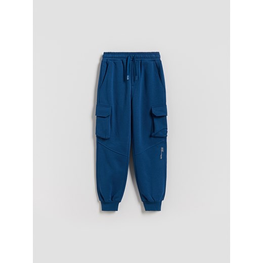 Reserved - Spodnie cargo - niebieski - id: 171FI-55X - marki Reserved - 187279621 Reserved - Spodnie cargo - niebieski ze sklepu Reserved w kategorii Spodnie chłopięce - zdjęcie 187279621