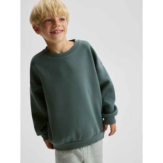 Reserved - Bluza oversize z nadrukiem - zielony ze sklepu Reserved w kategorii Bluzy chłopięce - zdjęcie 187279724