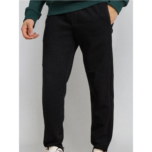 Sinsay - Strukturalne spodnie regular fit - czarny ze sklepu Sinsay w kategorii Spodnie męskie - zdjęcie 187280663