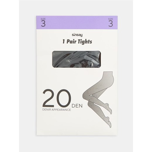 Sinsay - Rajstopy 20 DEN - czarny ze sklepu Sinsay w kategorii Rajstopy - zdjęcie 187280704