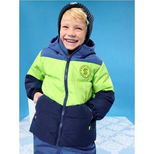 Sinsay - Pikowana kurtka puffer z kapturem - wielobarwny ze sklepu Sinsay w kategorii Kurtki chłopięce - zdjęcie 187280714