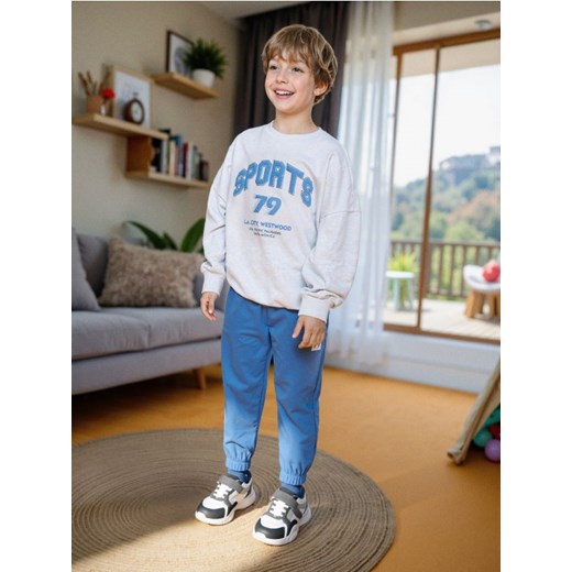 Sinsay - Komplet: bluza i spodnie - niebieski ze sklepu Sinsay w kategorii Spodnie dziewczęce - zdjęcie 187280782